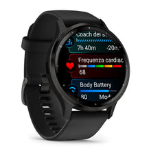 Load image into Gallery viewer, Smartwatch Garmin Venu 3 Multisport Fitness Wellness Cardio Silicone Black & Slate