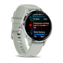 Load image into Gallery viewer, Smartwatch Garmin Venu 3S Multisport Fitness Wellness Cardio Silicone Sage Gray & Silver