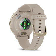 Load image into Gallery viewer, Smartwatch Garmin Venu 3S Multisport Fitness Wellness Cardio Silicone French Gray & Soft Gold