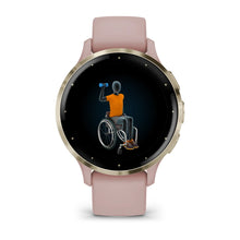 Load image into Gallery viewer, Smartwatch Garmin Venu 3S Multisport Fitness Wellness Cardio Silicone Dust Rose & Soft Gold