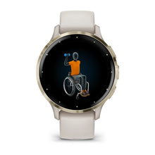 Load image into Gallery viewer, Smartwatch Garmin Venu 3S Multisport Fitness Wellness Cardio Silicone Ivory & Soft Gold