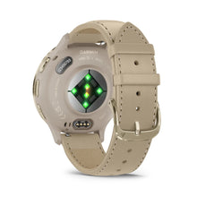 Load image into Gallery viewer, Smartwatch Garmin Venu 3S Multisport Fitness Wellness Cardio Pelle French Gray & Soft Gold