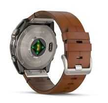 Load image into Gallery viewer, Smartwatch Garmin Fēnix® 8 AMOLED Sapphire 51mm 010-02905-40 Sapphire Carbon Grey DLC con Cinturino in Pelle Chestnut Leather
