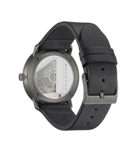 Carica l'immagine nel visualizzatore di Gallery, Orologio Junghans Max Bill Bauhaus Automatico Zaffiro Acciaio PVD Nero Pelle 027/4308.02