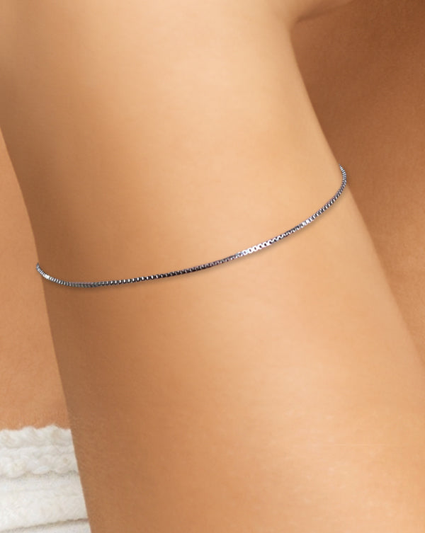 Bracelet Plat le Bain Argent Indien 97 Gr 21 22 CM Queue De Souris Snake