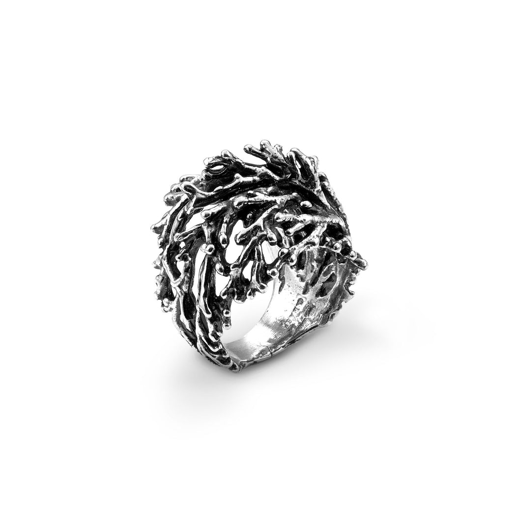 Giovanni Raspini Ring in 925 Silver Super Coral 07903