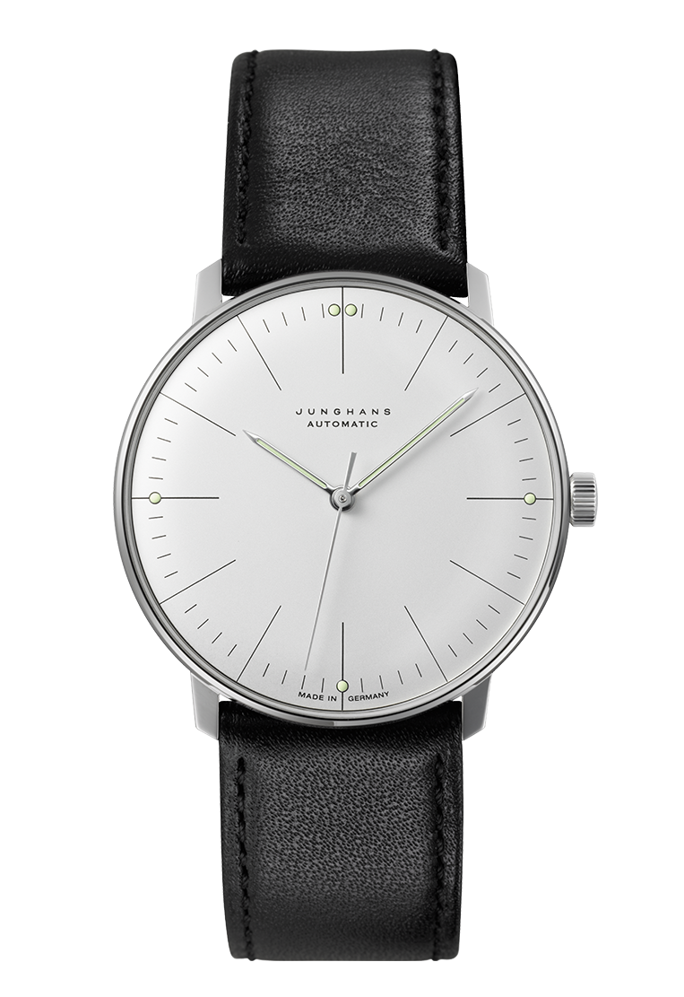 Junghans Max Bill Automatic Watch Steel Leather 027 / 3501.04