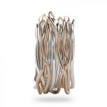 Load image into Gallery viewer, Filodellavita Rubinia Classic Ring 13 Wires 9 Kt Rose Gold and 925% Silver
