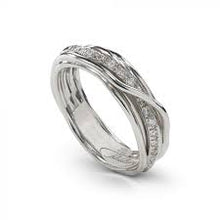 Load image into Gallery viewer, Filodellavita Rubinia Classic Ring 7 Wires and White Diamonds 925% Silver
