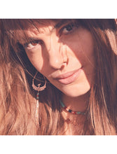 Load image into Gallery viewer, Maman et Sophie Turquoise Phoenix Earring Sterling Silver 925% Pink