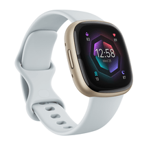 Load image into Gallery viewer, Smartwatch Fitbit Sense 2 Sport Fitness Wellness Cardio Blu Nebbia Alluminio Oro Chiaro