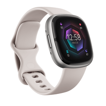 Load image into Gallery viewer, Smartwatch Fitbit Sense 2 Sport Fitness Wellness Cardio Bianco Lunare Alluminio Grigio Platino