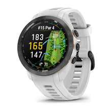 Carica l&#39;immagine nel visualizzatore di Gallery, Smartwatch Garmin Approach S70 42mm GPS Golf Premium Lunetta Ceramica Nera Cinturino White
