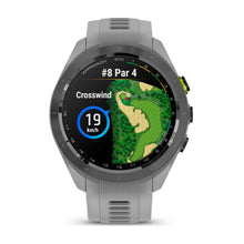 Carica l&#39;immagine nel visualizzatore di Gallery, Smartwatch Garmin Approach S70 42mm GPS Golf Premium Lunetta Ceramica Nera Cinturino Powder Grey
