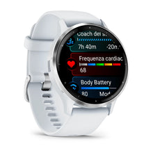 Load image into Gallery viewer, Smartwatch Garmin Venu 3 Multisport Fitness Wellness Cardio Silicone Whitestone &amp; Silver
