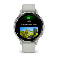 Carica l&#39;immagine nel visualizzatore di Gallery, Smartwatch Garmin Venu 3S Multisport Fitness Wellness Cardio Silicone Sage Gray &amp; Silver
