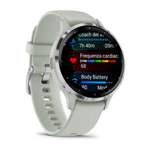 Load image into Gallery viewer, Smartwatch Garmin Venu 3S Multisport Fitness Wellness Cardio Silicone Sage Gray &amp; Silver
