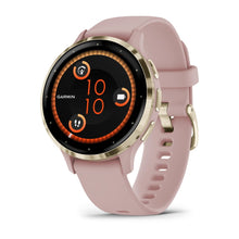 Load image into Gallery viewer, Smartwatch Garmin Venu 3S Multisport Fitness Wellness Cardio Silicone Dust Rose &amp; Soft Gold
