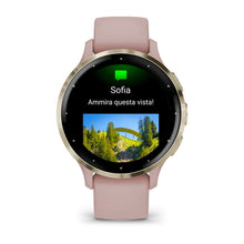 Load image into Gallery viewer, Smartwatch Garmin Venu 3S Multisport Fitness Wellness Cardio Silicone Dust Rose &amp; Soft Gold
