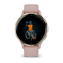Load image into Gallery viewer, Smartwatch Garmin Venu 3S Multisport Fitness Wellness Cardio Silicone Dust Rose &amp; Soft Gold
