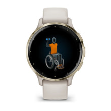 Load image into Gallery viewer, Smartwatch Garmin Venu 3S Multisport Fitness Wellness Cardio Silicone Ivory &amp; Soft Gold
