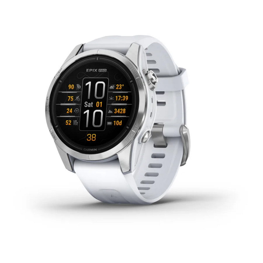 Smartwatch Garmin Epix Pro Gen 2 Standard 42mm GPS Multisport Outdoor AMOLED Cardio Silver Cinturino Whitestone