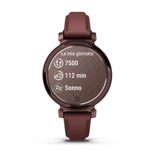 Carica l&#39;immagine nel visualizzatore di Gallery, Smartwatch Garmin Lily 2 Classic Fitness Cardio Dark Bronze Pelle Mulberry
