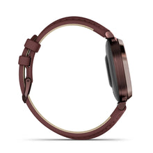 Carica l&#39;immagine nel visualizzatore di Gallery, Smartwatch Garmin Lily 2 Classic Fitness Cardio Dark Bronze Pelle Mulberry
