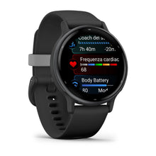 Carica l&#39;immagine nel visualizzatore di Gallery, Smartwatch Garmin Vivoactive 5 Fitness Sport Wellness Avanzato Cardio Black Slate
