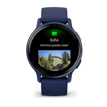 Load image into Gallery viewer, Smartwatch Garmin Vivoactive 5 Fitness Sport Wellness Avanzato Cardio Blue Navy
