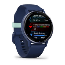 Carica l&#39;immagine nel visualizzatore di Gallery, Smartwatch Garmin Vivoactive 5 Fitness Sport Wellness Avanzato Cardio Blue Navy
