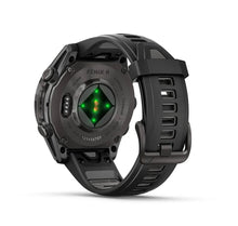 Load image into Gallery viewer, Smartwatch Garmin Fēnix® 8 AMOLED Sapphire 43mm 010-02903-21 Titanio Carbon Gray DLC con Cinturino in Silicone Black Pebble Grey
