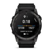 Carica l&#39;immagine nel visualizzatore di Gallery, Smartwatch Garmin Tactix 7 AMOLED GPS Multisport Tattico Premium Cardio Titanio Cinturino Nylon Nero
