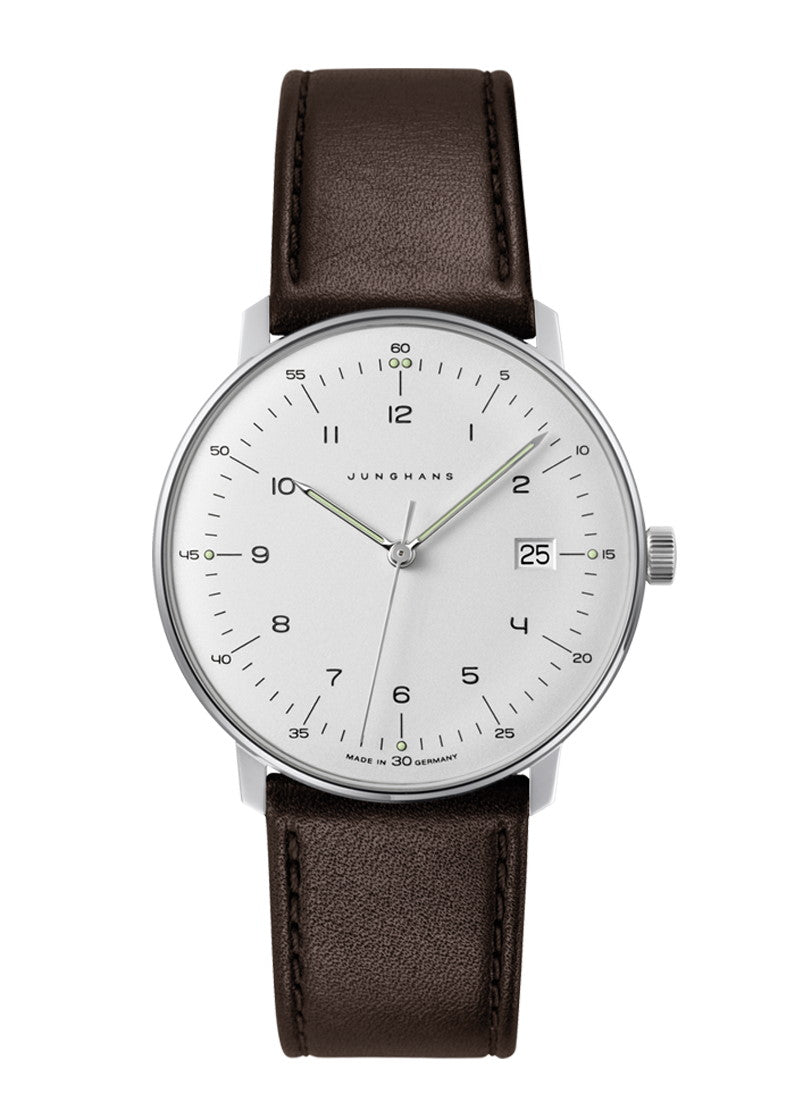 Orologio Junghans Max Bill Quarzo Zaffiro Acciaio Pelle 041/4461.02