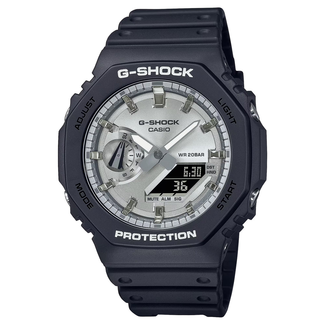 Orologio Casio G-Shock Analogico Digitale Nero Argento GA-2100SB-1AER