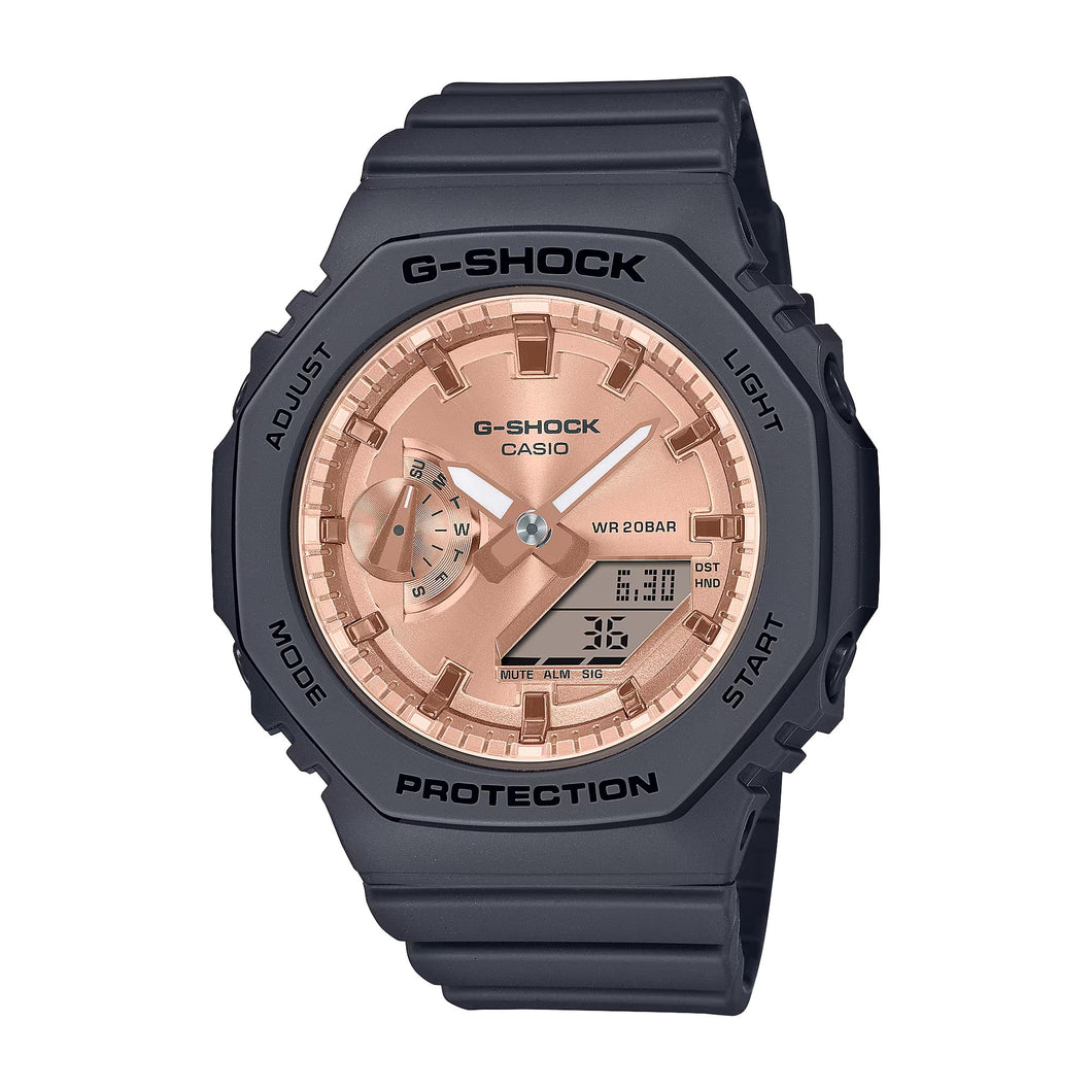 Orologio Casio G-Shock Analogico Digitale Nero Oro Rosè GMA-S2100MD-1AER