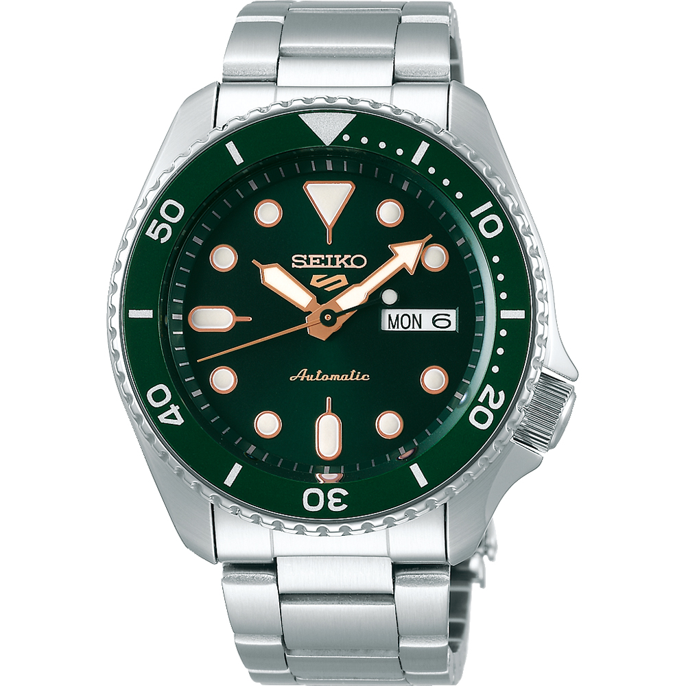 Orologio Seiko 5 Sport Automatico Acciaio Verde Oro SRPD63K1