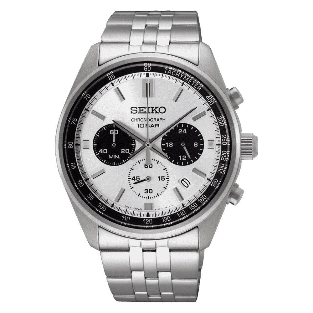 Seiko 5 Sport Automatic 3 Spheres Orange Steel Watch SSK005K1