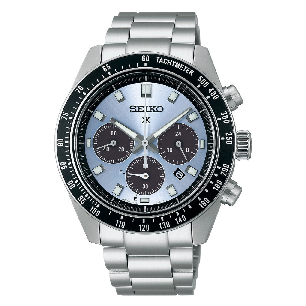 Orologio Seiko Prospex Speedtimer Solar Chronograph Acciaio Azzurro SSC935P1