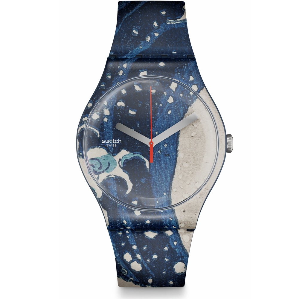 Orologio Swatch New Gent Bio Art Journey 2023 SUOZ351 THE GREAT WAVE BY HOKUSAI & ASTROLABE