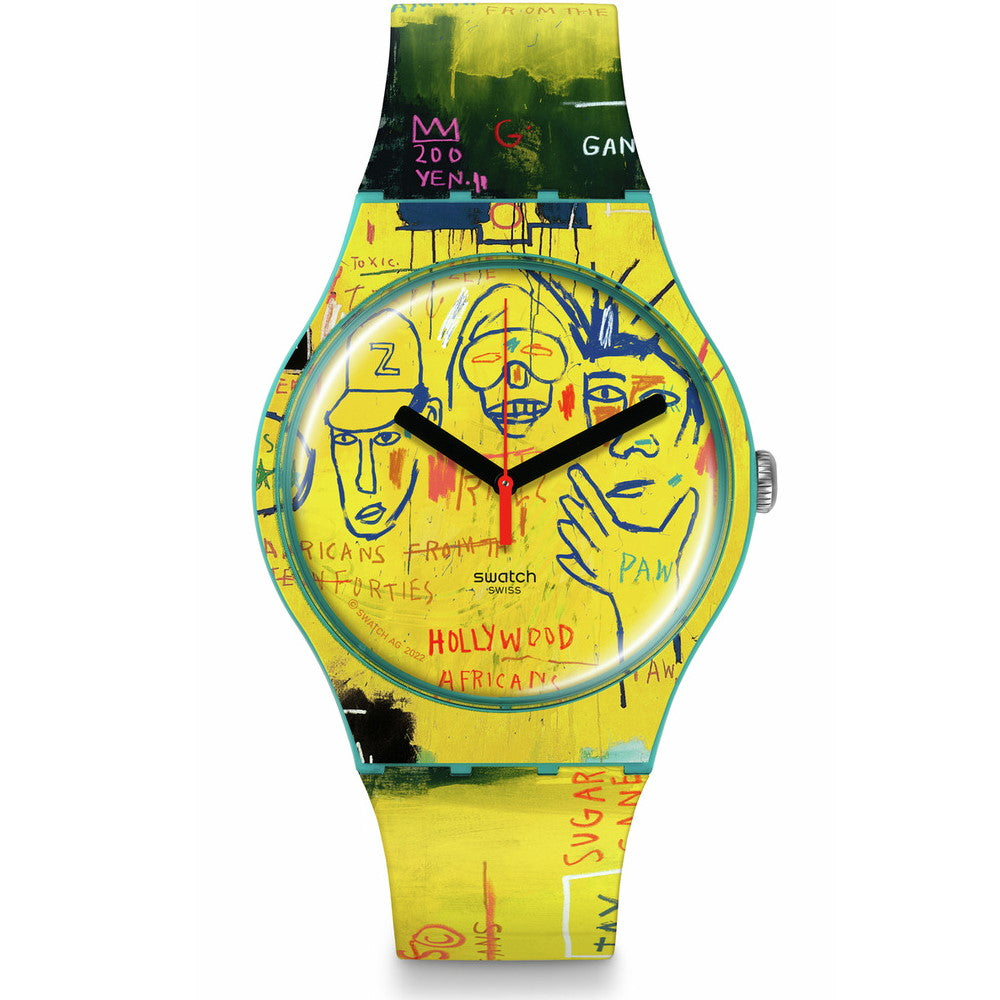 Orologio Swatch New Gent Art Journey 2023 SUOZ354 HOLLYWOOD AFRICANS BY JEAN-MICHEL BASQUIAT