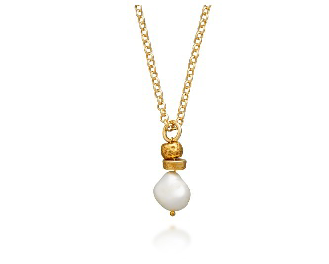 Giovanni Raspini Necklace in 925 Silver and Anemone Mini Pearls 11263