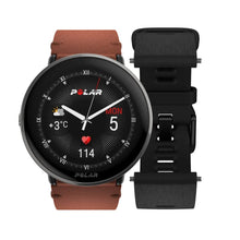 Carica l&#39;immagine nel visualizzatore di Gallery, Smartwatch Polar Ignite 3 Titanium GPS Sport Premium Fitness Cardio Bronze Leather
