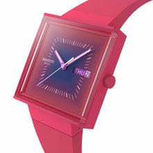 Carica l&#39;immagine nel visualizzatore di Gallery, Orologio Swatch &quot;SQUARELY BERRY&quot; SO34R700
