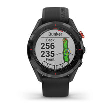 Carica l&#39;immagine nel visualizzatore di Gallery, Smartwatch Garmin Approach S62 Golf GPS Silicone Nero Bundle CT10
