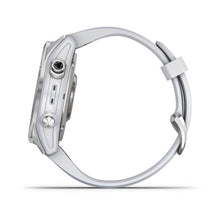Carica l&#39;immagine nel visualizzatore di Gallery, Smartwatch Garmin Fenix 7S GPS Multisport Outdoor Cardio Silver Cinturino Silicone Whitestone
