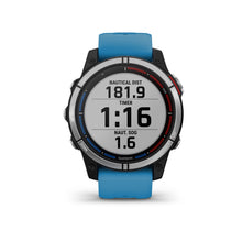 Load image into Gallery viewer, Garmin Quatix 7 Smartwatch GPS Multisport Nautical Cardio Blue Silicone Strap
