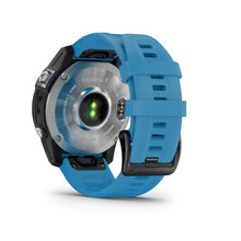Carica l&#39;immagine nel visualizzatore di Gallery, Smartwatch Garmin Quatix 7 GPS Multisport Nautico Cardio Cinturino Silicone Blue
