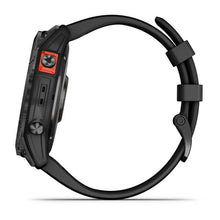 Load image into Gallery viewer, Garmin Fenix 7X Solar GPS Multisport Outdoor Cardio Slate Gray Smartwatch Black Silicone Strap
