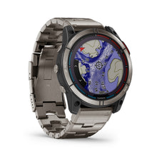 Carica l&#39;immagine nel visualizzatore di Gallery, Smartwatch Garmin Quatix 7X Sapphire Solar GPS Multisport Nautico Cardio Titanio Cinturino Titanium
